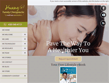 Tablet Screenshot of hwangwellness.com